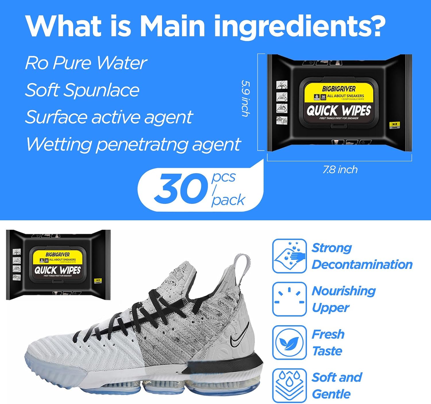 مناديل تنظيف الأحذية 2 عبوة 60 - مراجعة Sneaker Cleaner وسعره