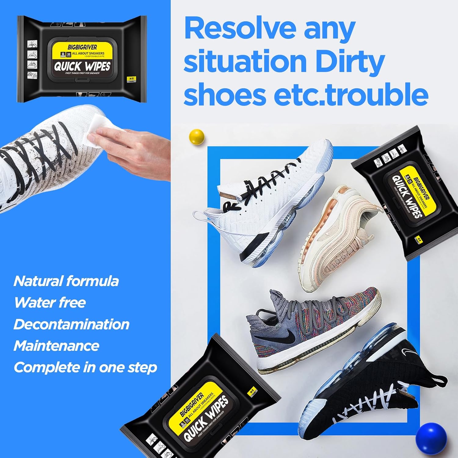 مناديل تنظيف الأحذية 2 عبوة 60 - مراجعة Sneaker Cleaner وسعره