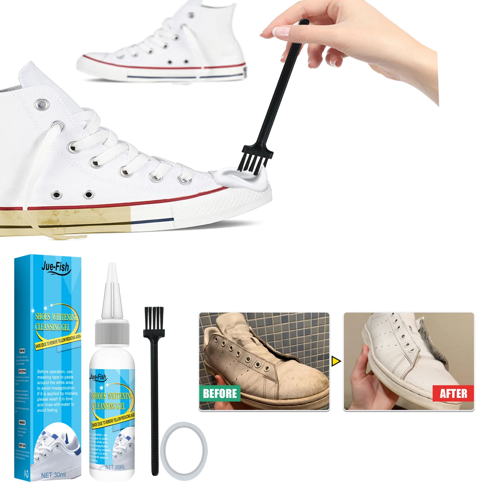 هلام تنظيف الأحذية البيضاء ، م - مراجعة Sneaker Cleaner وسعره