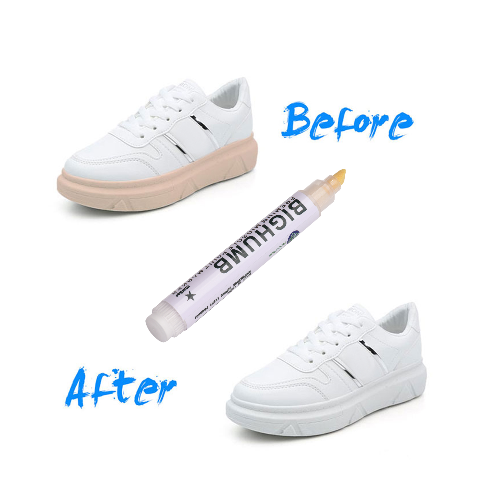 قلم BIGTHUMB بريميوم لطلاء الن - مراجعة Sneaker Cleaner وسعره